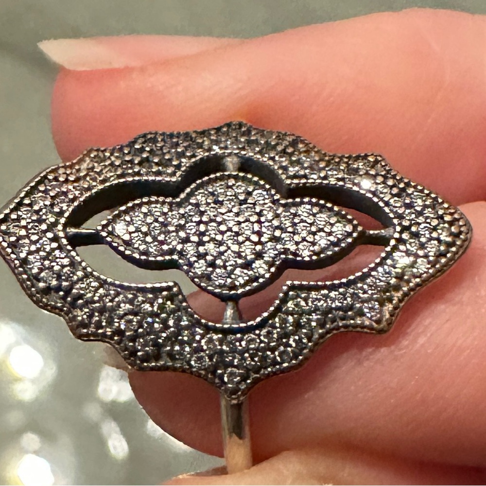 Pandora sterling silver vintage look ring. Size 7. - Picture 3 of 3